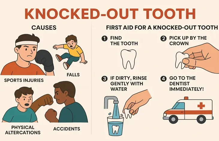knocked-out tooth